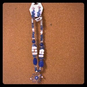 Custom hand made pendant necklace & earrings